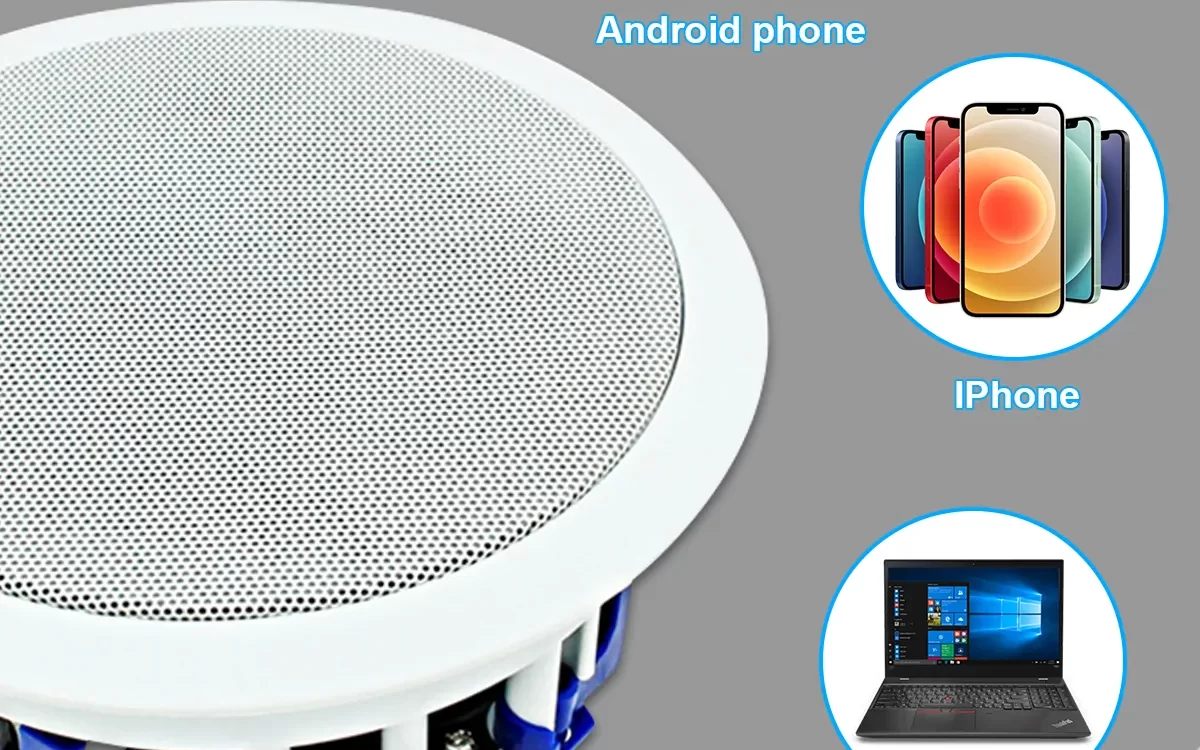 Herdio 6.5 Pouces, Bluetooth compatible avec Android, IPhone, PC, tablette